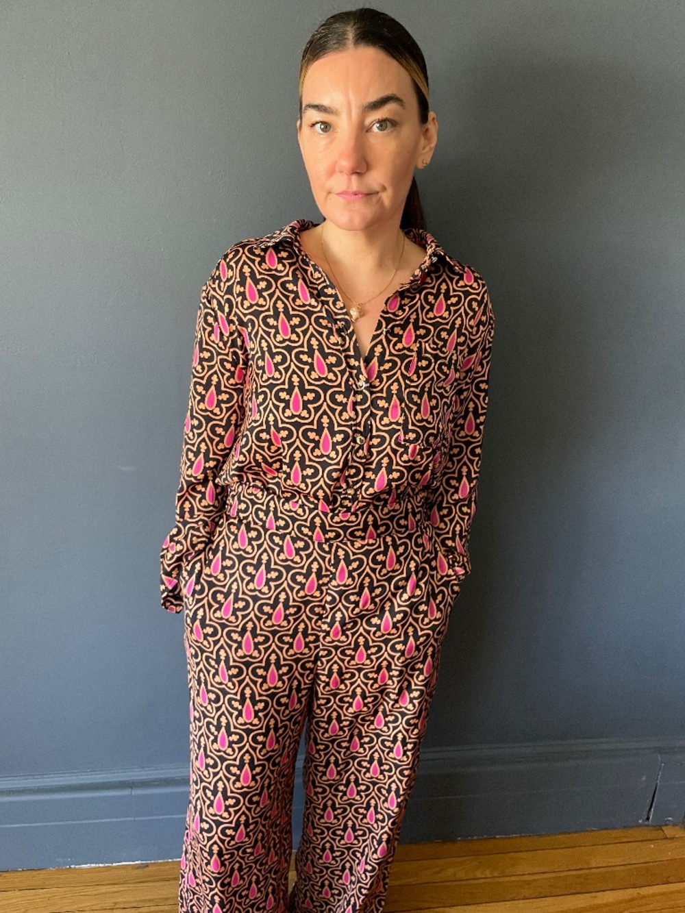 Rose & olive playsuit